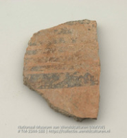 Beschilderd aardewerken fragment (Collectie Wereldculturen, TM-2344-188)