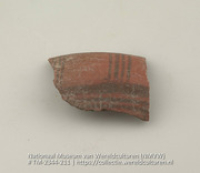 Beschilderd aardewerken fragment (Collectie Wereldculturen, TM-2344-211)