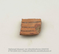 Beschilderd aardewerken fragment (Collectie Wereldculturen, TM-2344-212)