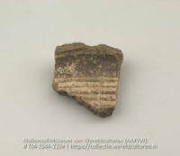 Aardewerken fragment met resten van beschildering (Collectie Wereldculturen, TM-2344-229e)