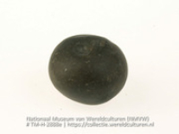 Steen uit de prehistorie, vermoedelijk een wrijfsteen (Collectie Wereldculturen, TM-H-2888e)