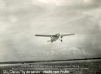 De Oehoe bij de eerste vlucht naar Aruba, Fraters van Tilburg