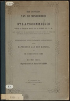 Het gevoelen van de minderheid der Staatscommissie benoemd bij Koninklijk besluit van 29 November 1853, no. 66, met opzigt tot de maatregelen voor de slaven in Suriname en op de Nederlandsche West-Indische eilanden