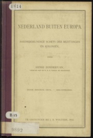 Nederland buiten Europa - aardrijkskundige schets der bezittingen en kolonien